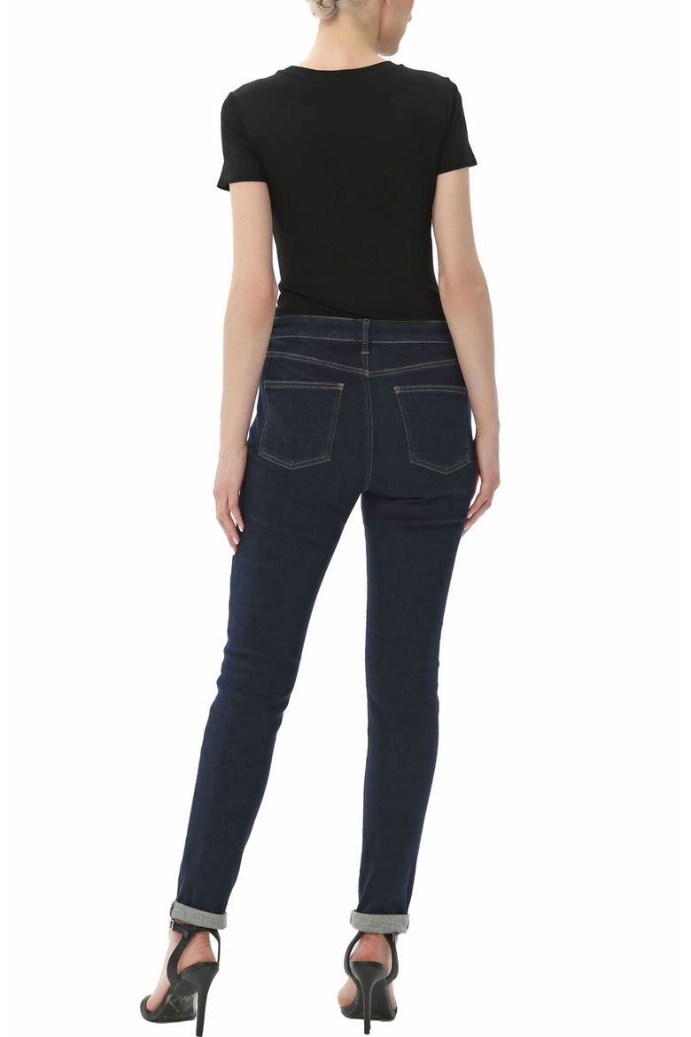 Women's Crew Neck Basic Bodysuit, Alternate, color, Black