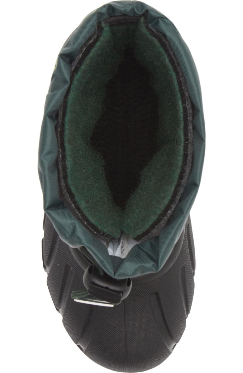 SOREL Kids' Flurry Weather Resistant Snow Boot, Alternate, color, Spruce/ Grill