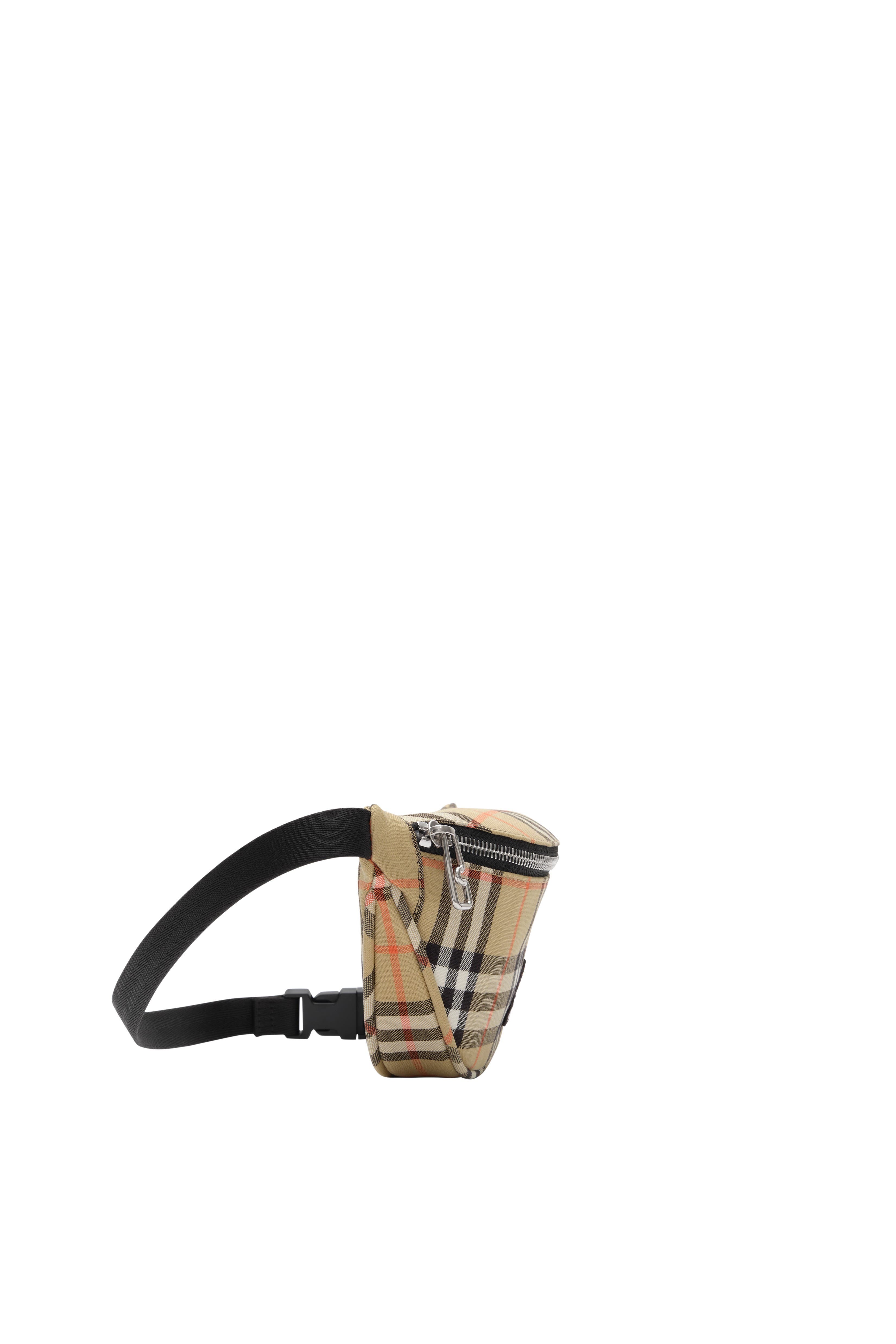 Burberry Check Belt Bag, Alternate, color, Sand Beige