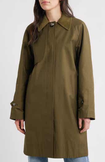 Sam Edelman Corduroy Collar Raincoat