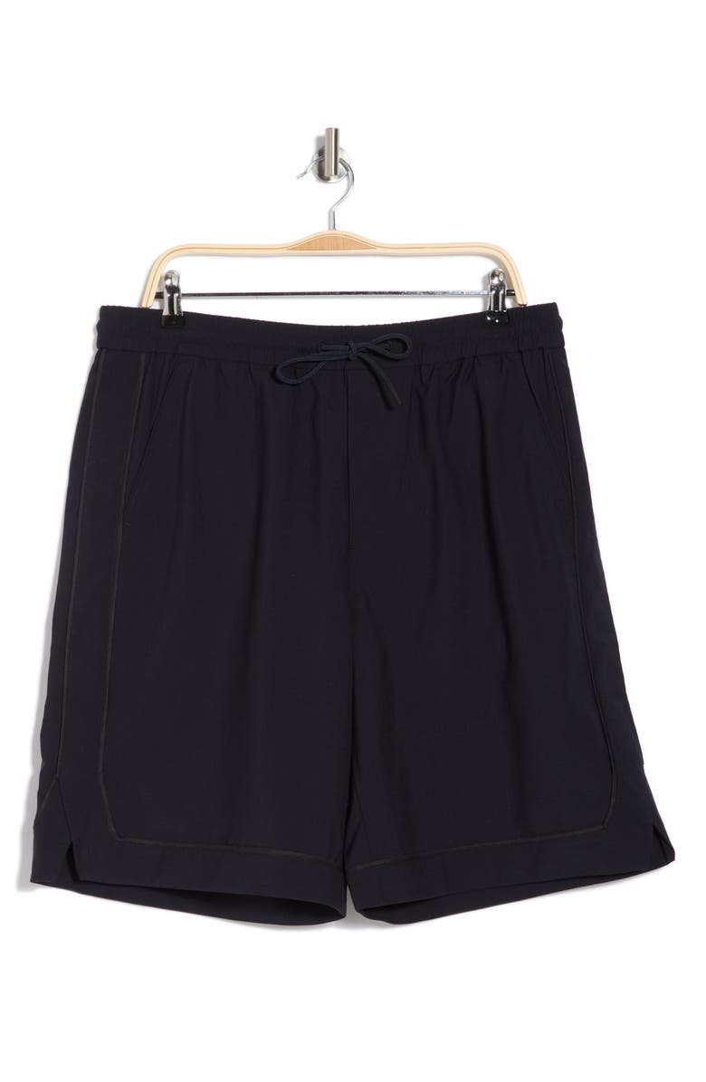 rag & bone Irving Wool Blend Shorts, Alternate, color, Navy