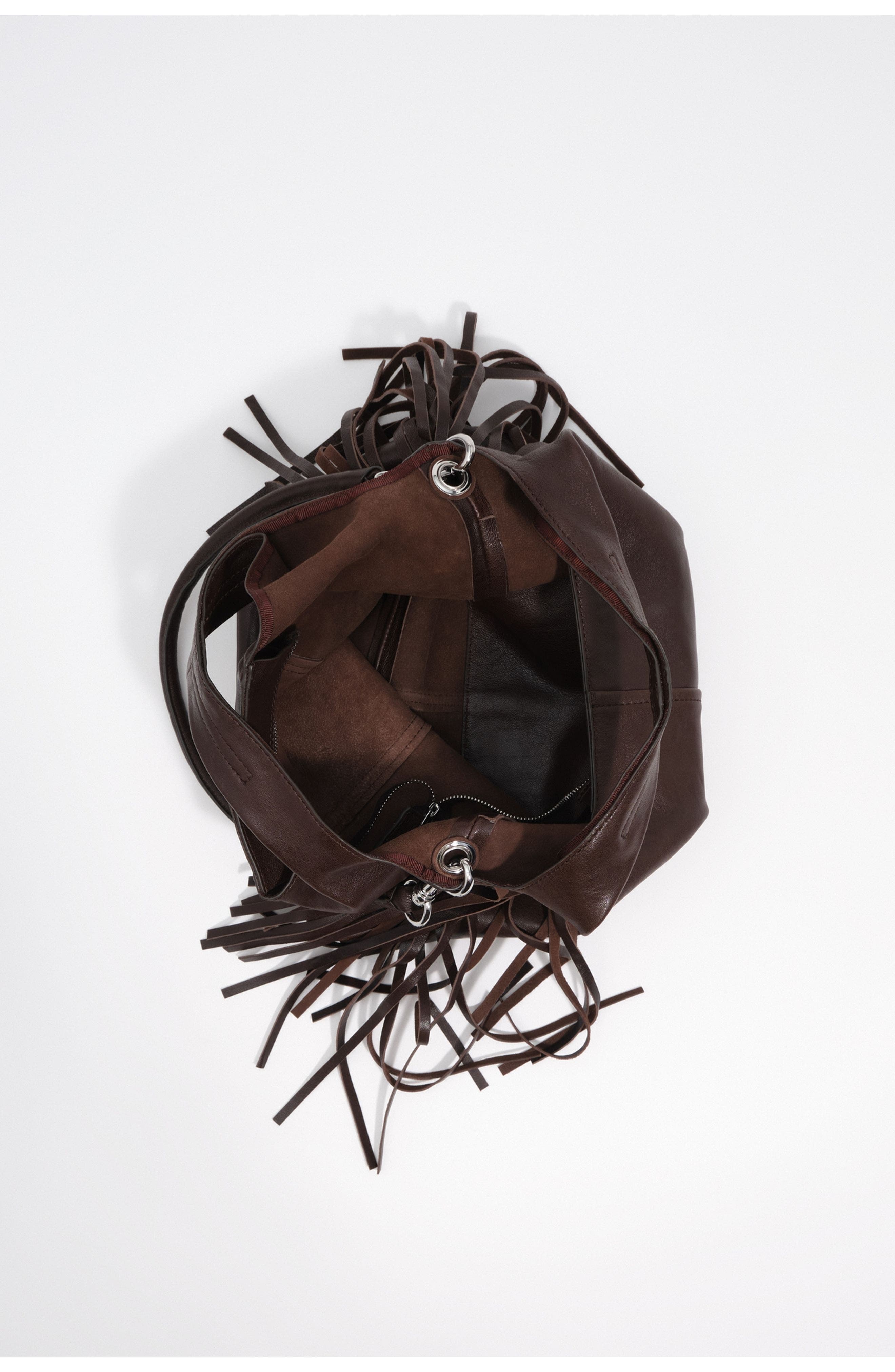 Medium Patchwork Leather Bag, Alternate, color, COFFEE