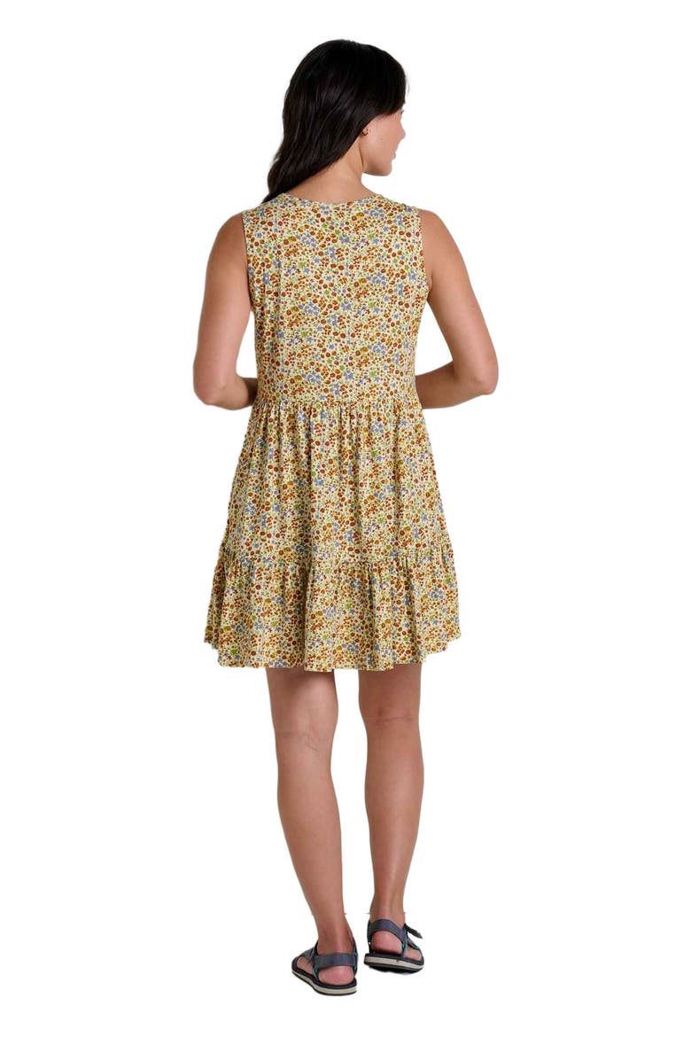 Marley Tiered Sleeveless Dress, Alternate, color, Cinnamon Ditsy Print