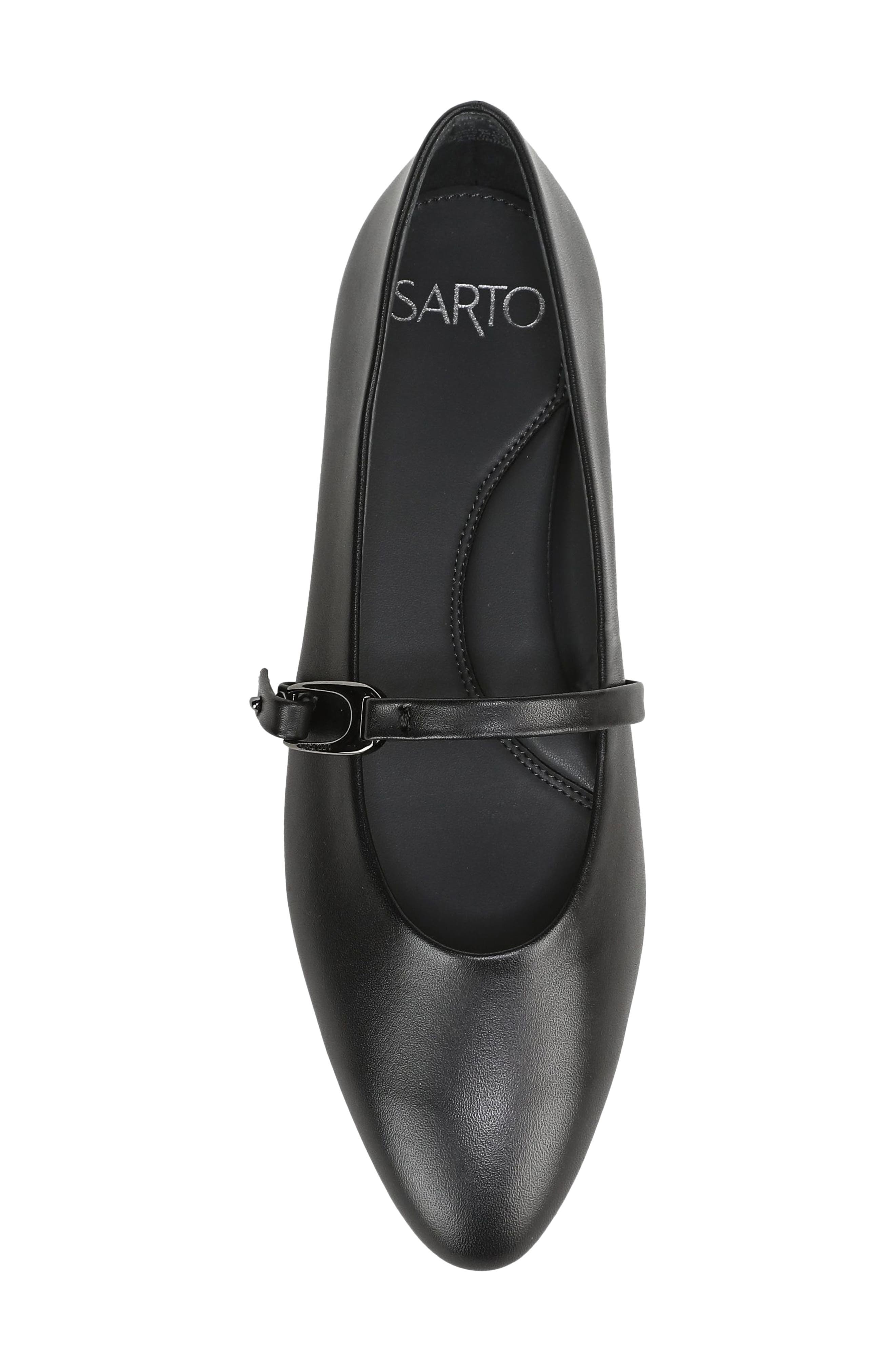 Rubina Flat, Alternate, color, BLACK LEATHER