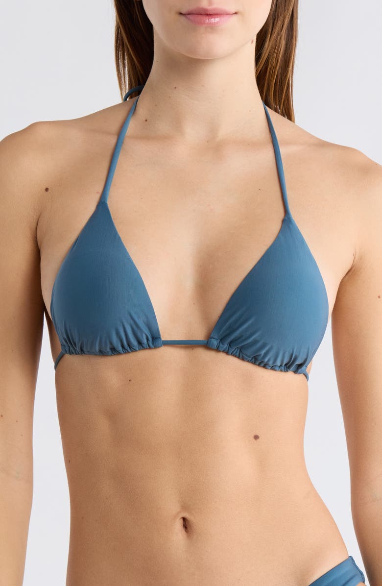 ViX Paula Hermanny Triangle Bikini Top, Main, color, Blue