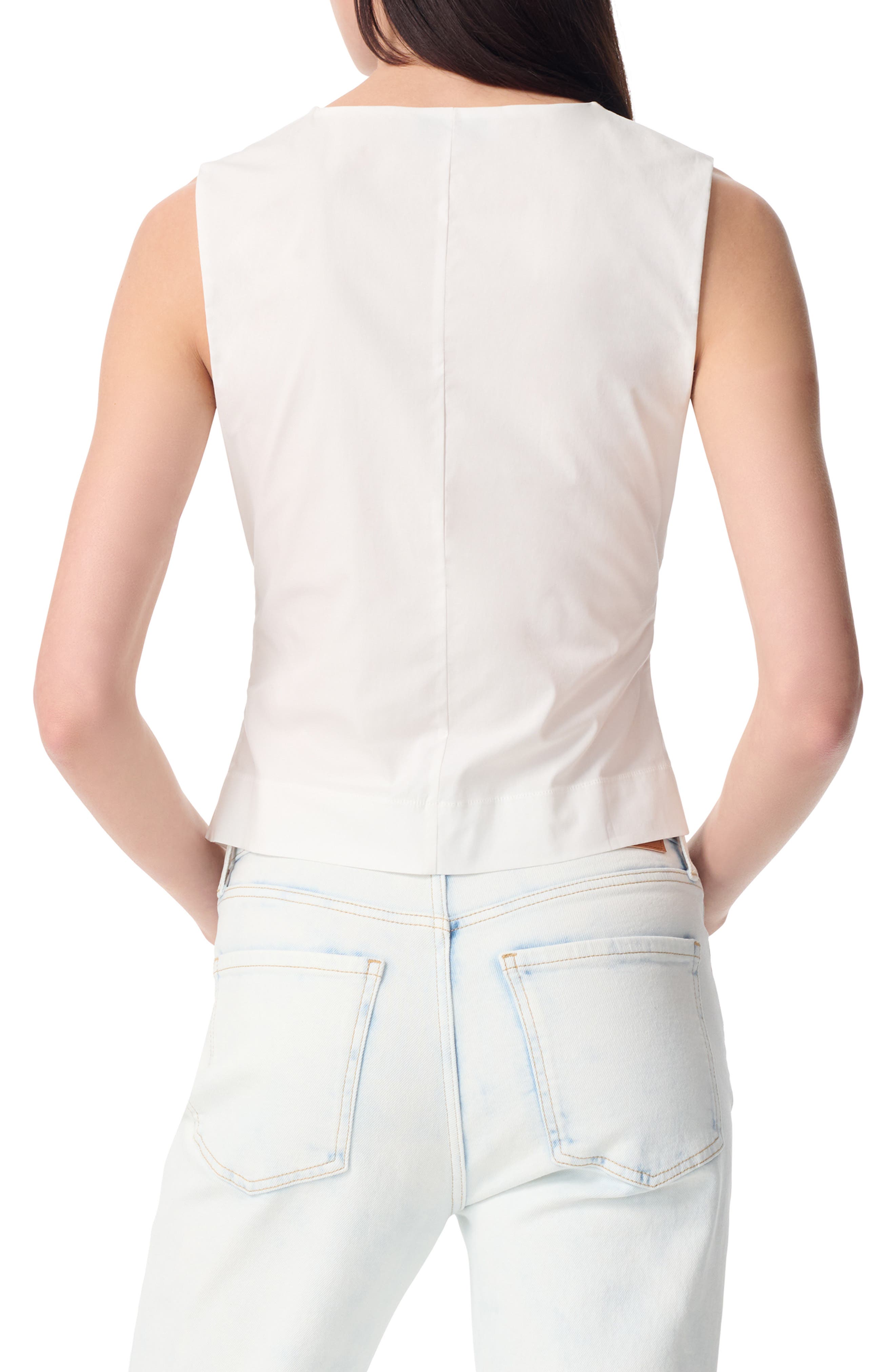 Reina Poplin Ruffle Tank - image 4