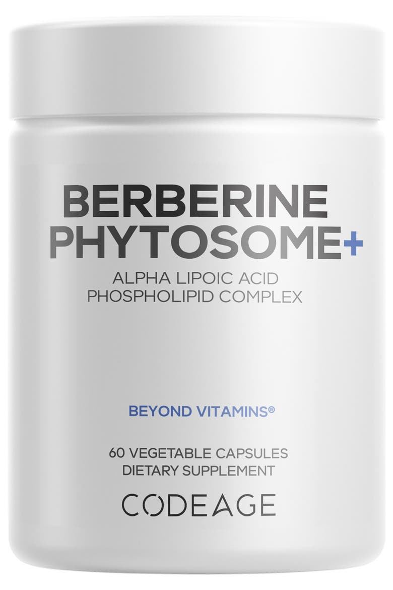 Berberine Phytosome Supplement, Main, color, White