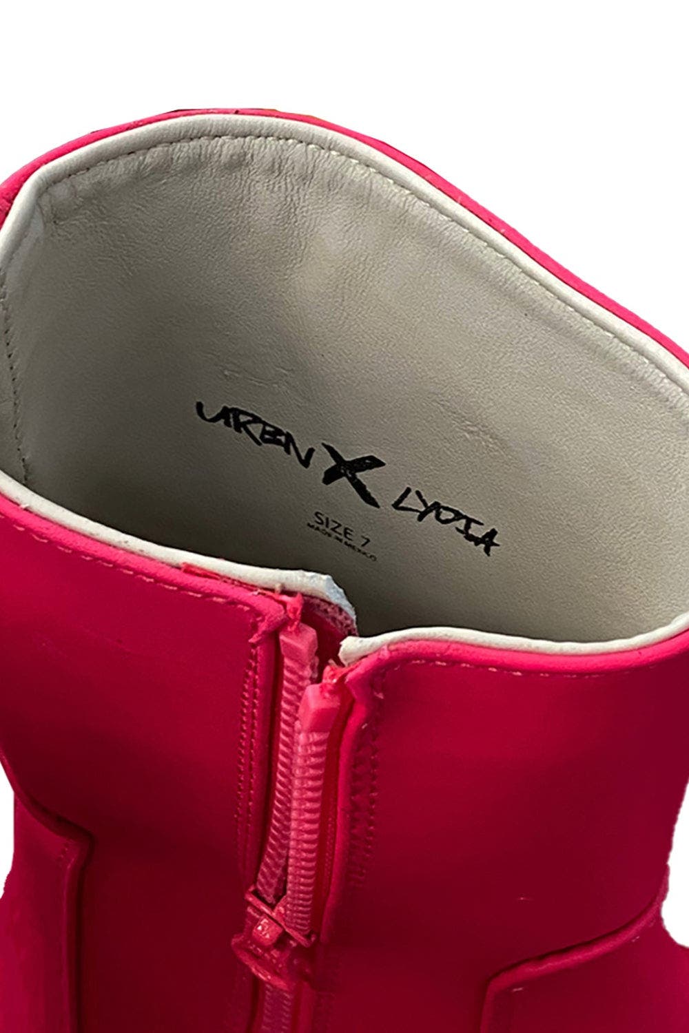 URBNKICKS Lydia Leather Boots, Alternate, color, Pink