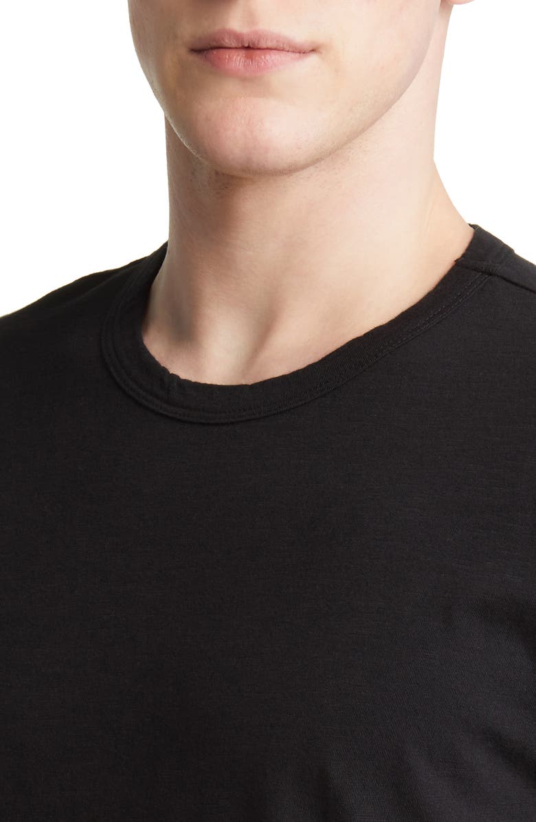 BUCK MASON Curve Hem Cotton Slub T-Shirt, Alternate, color,