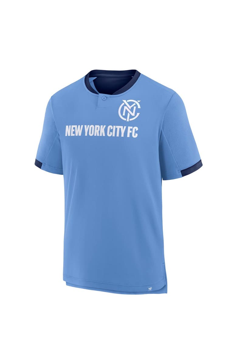 FANATICS Men's Fanatics Blue New York City FC Stoppage Time Striker T-Shirt, Alternate, color, Blue