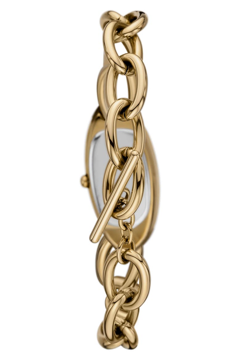D-Era Oval Goldtone Bracelet Watch, 39mm x 19mm, Alternate, color, GOLD