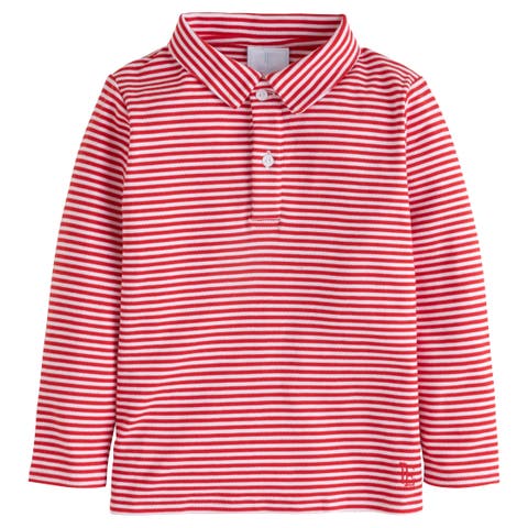 Kids' Striped Long Sleeve Polo (Infant)