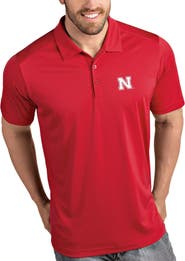 ANTIGUA Nebraska Huskers Antigua Tribute Polo - Scarlet