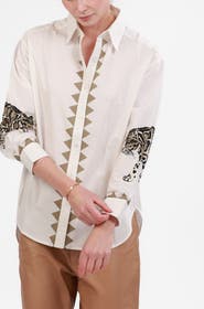 Las Surenas Poplin Shirt Snow Leopard