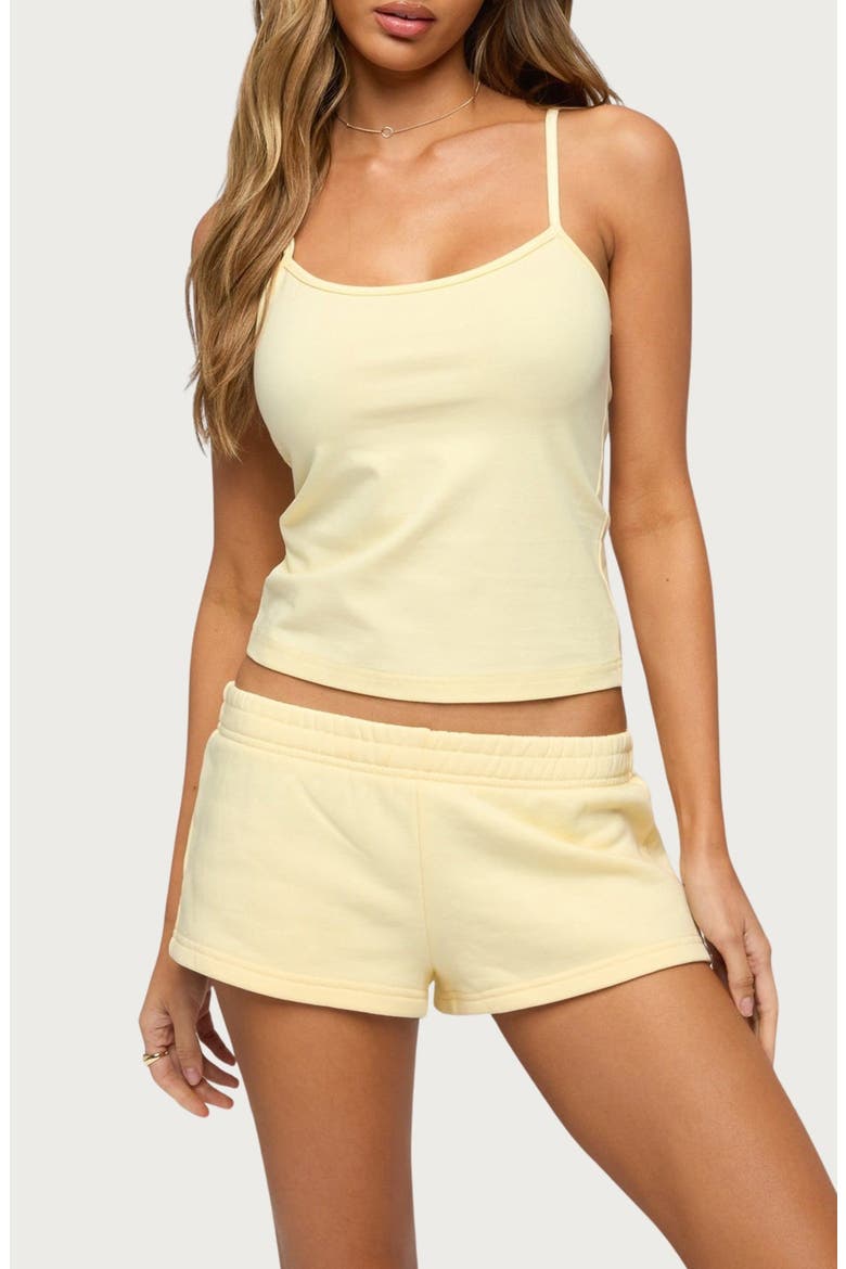 Cataleya Stretch Cotton Camisole, Main, color, YELLOW