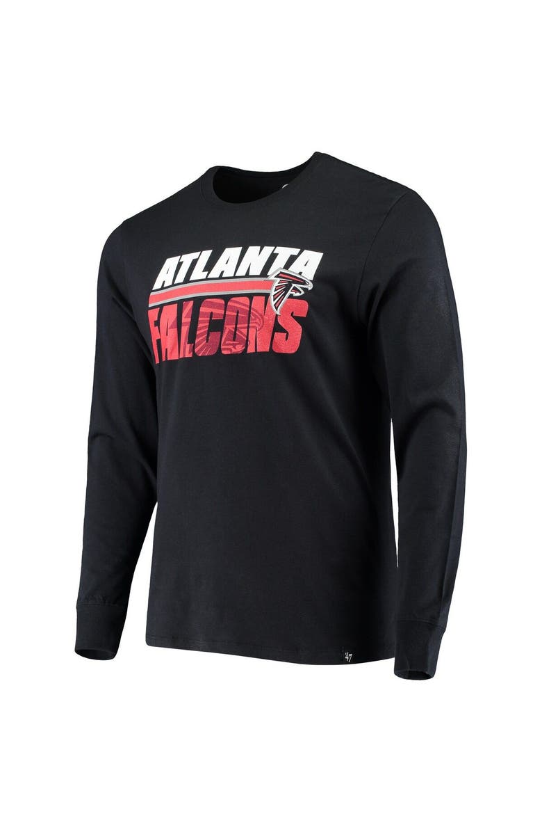 '47 Men's '47 Black Atlanta Falcons Shadow Long Sleeve T-Shirt, Alternate, color, 