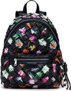 Desigual Mini Floral Woven Faux Leather Backpack