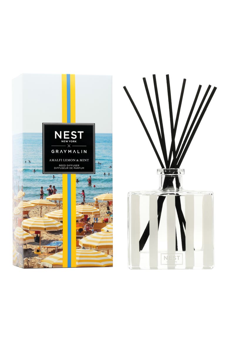 x Gray Malin Amalfi Lemon & Mint Reed Diffuser (Limited Edition), Main, color, NO COLOR