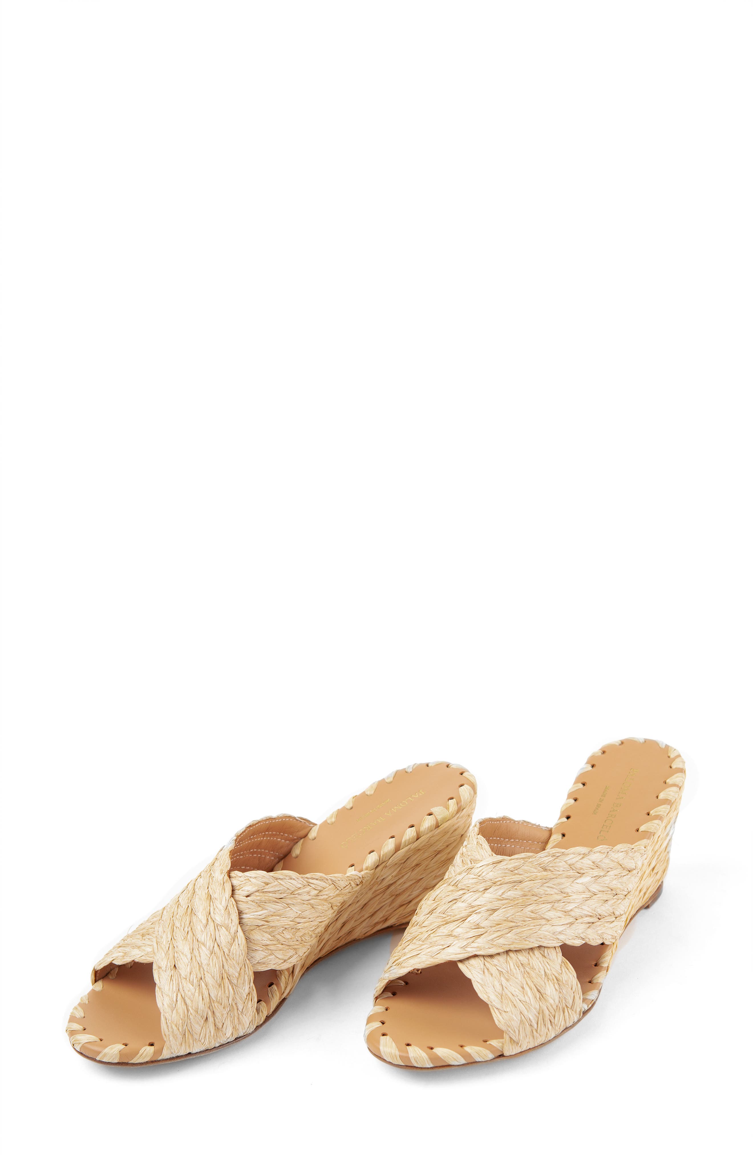 Lacie Wedge Slide Sandal, Main, color, NATURAL
