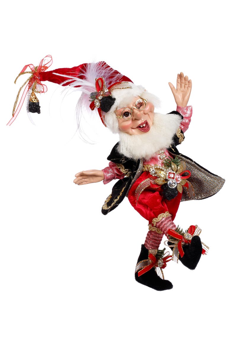 Coal Stocking Elf, Small, Main, color, Red