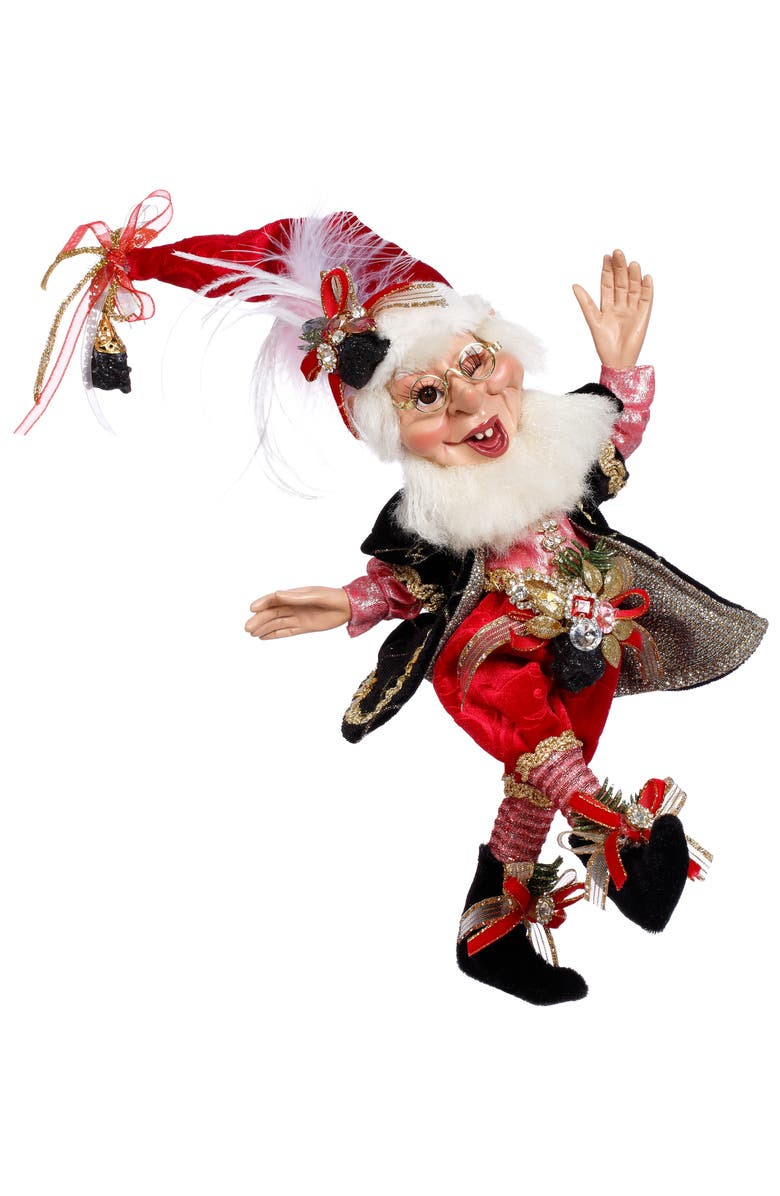 Mark Roberts Coal Stocking Elf, Small, Main, color, Red