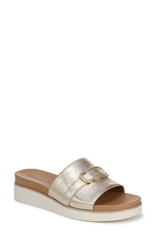 Lifestride Geneieve Platform Sandal In Gold