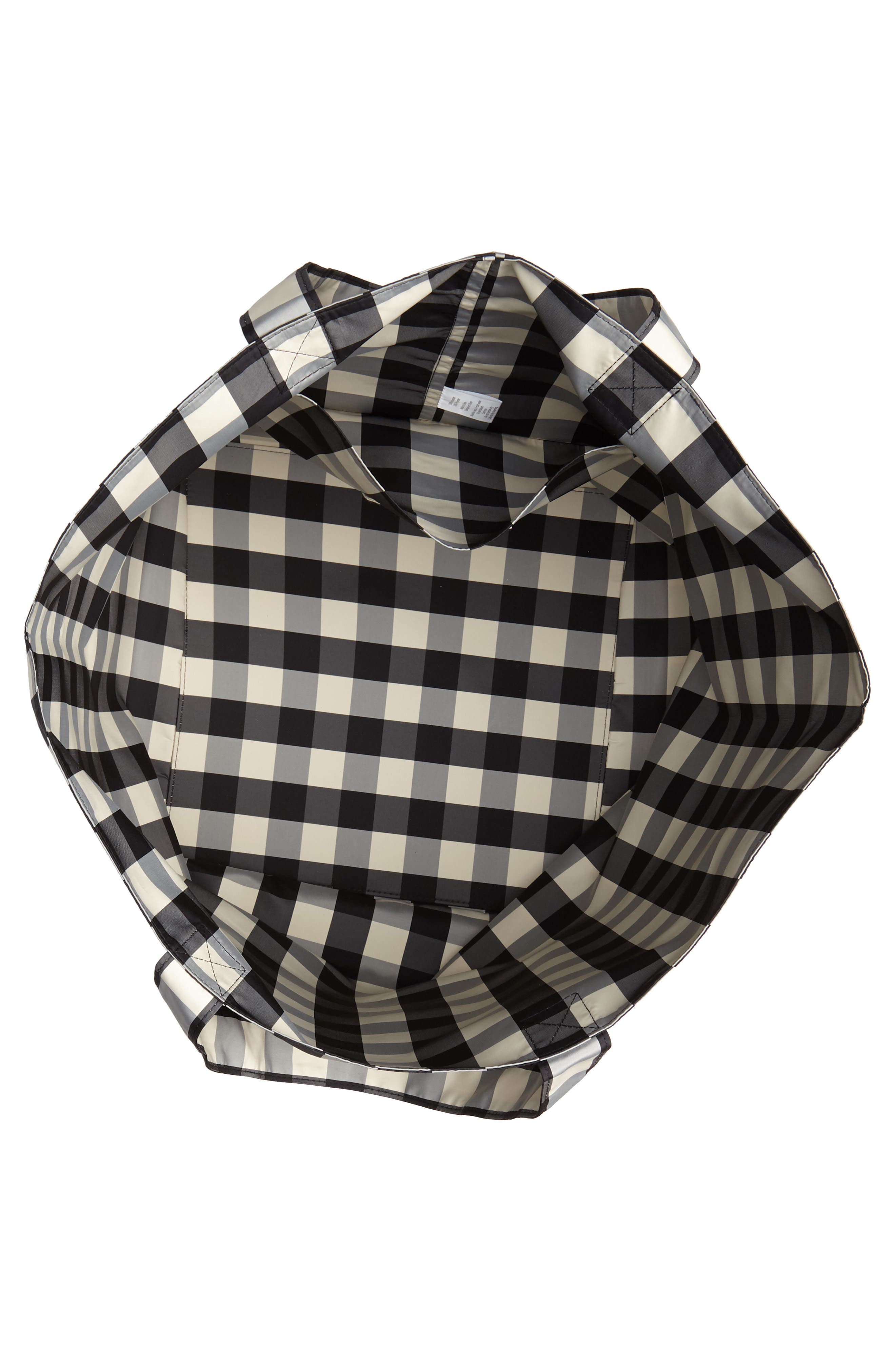 TRADEMARK Large Gingham Nylon Tote, Alternate, color, 