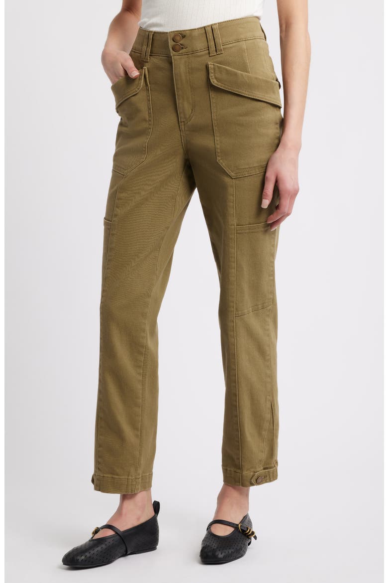 Skyrise Tapered Utility Pants, Main, color, GOLDEN OLIVE