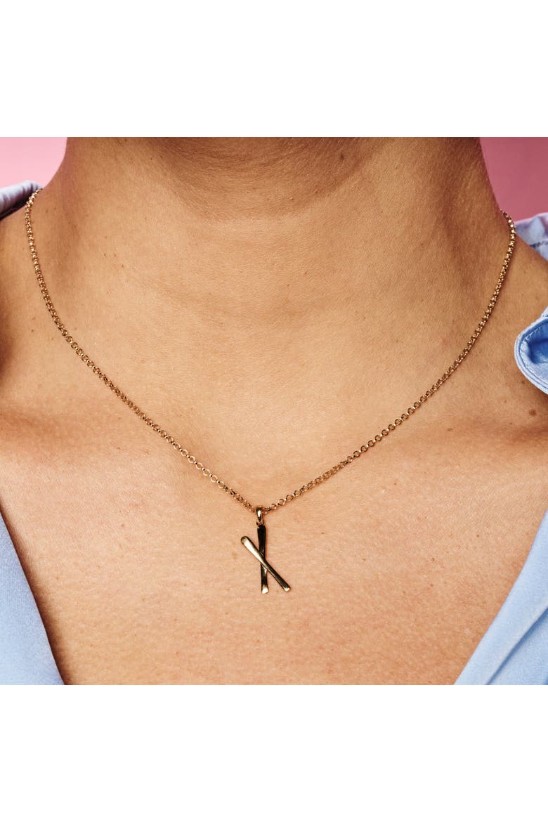 Snow Kiss Pendant Necklace, Alternate, color, Gold Vermeil