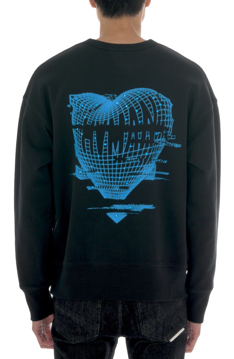 HVMAN Crystal Crew Sweatshirt, Alternate, color, Hvman Love