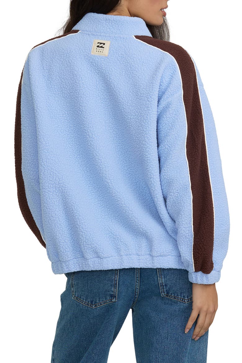 Sporty Full Zip Fleece Jacket, Alternate, color, CORNFLOWER