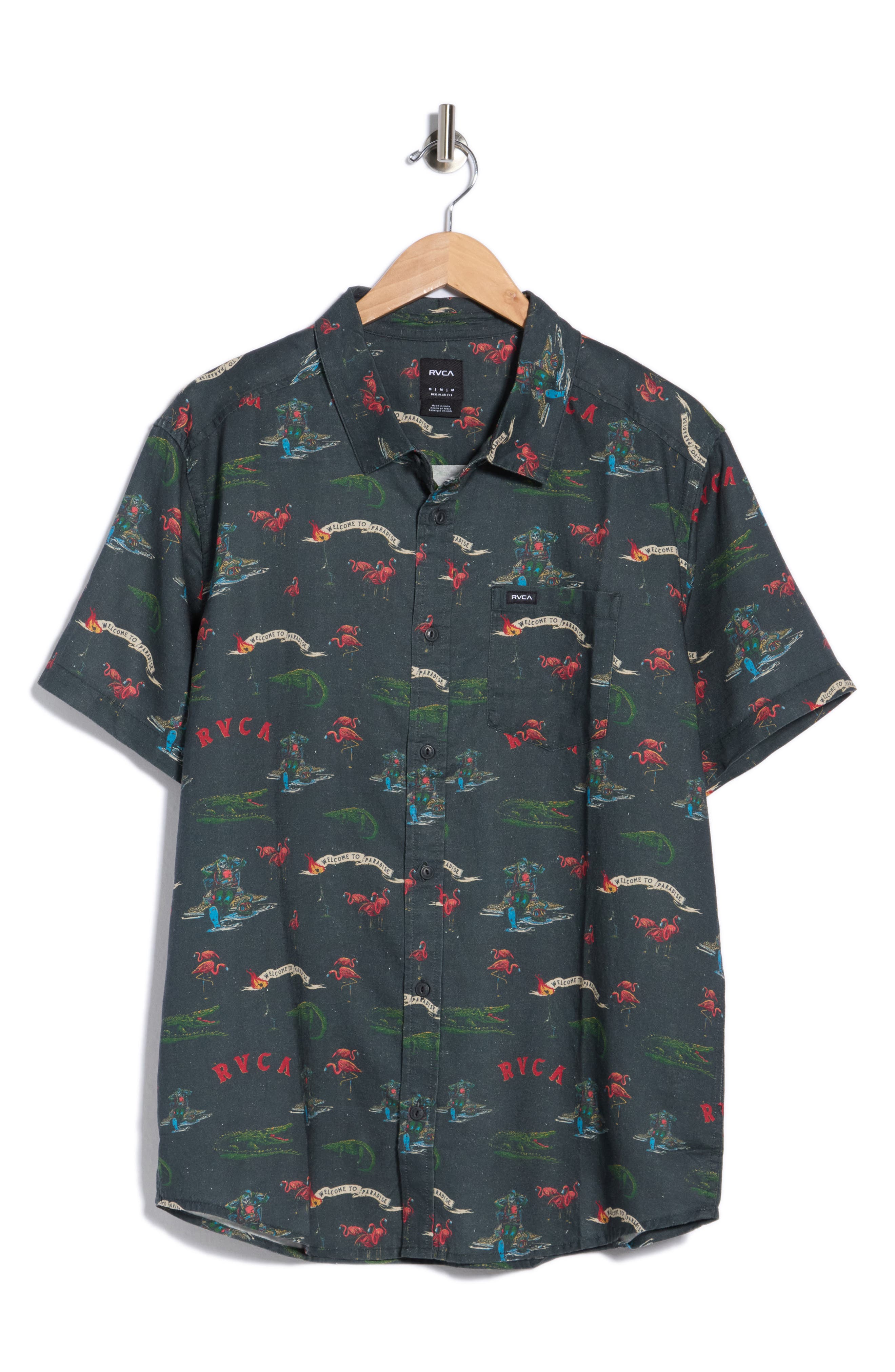 Reception Short Sleeve Linen Blend Shirt