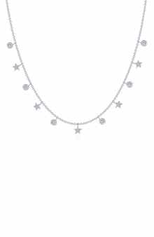Starfall Simulated Diamond Station Necklace