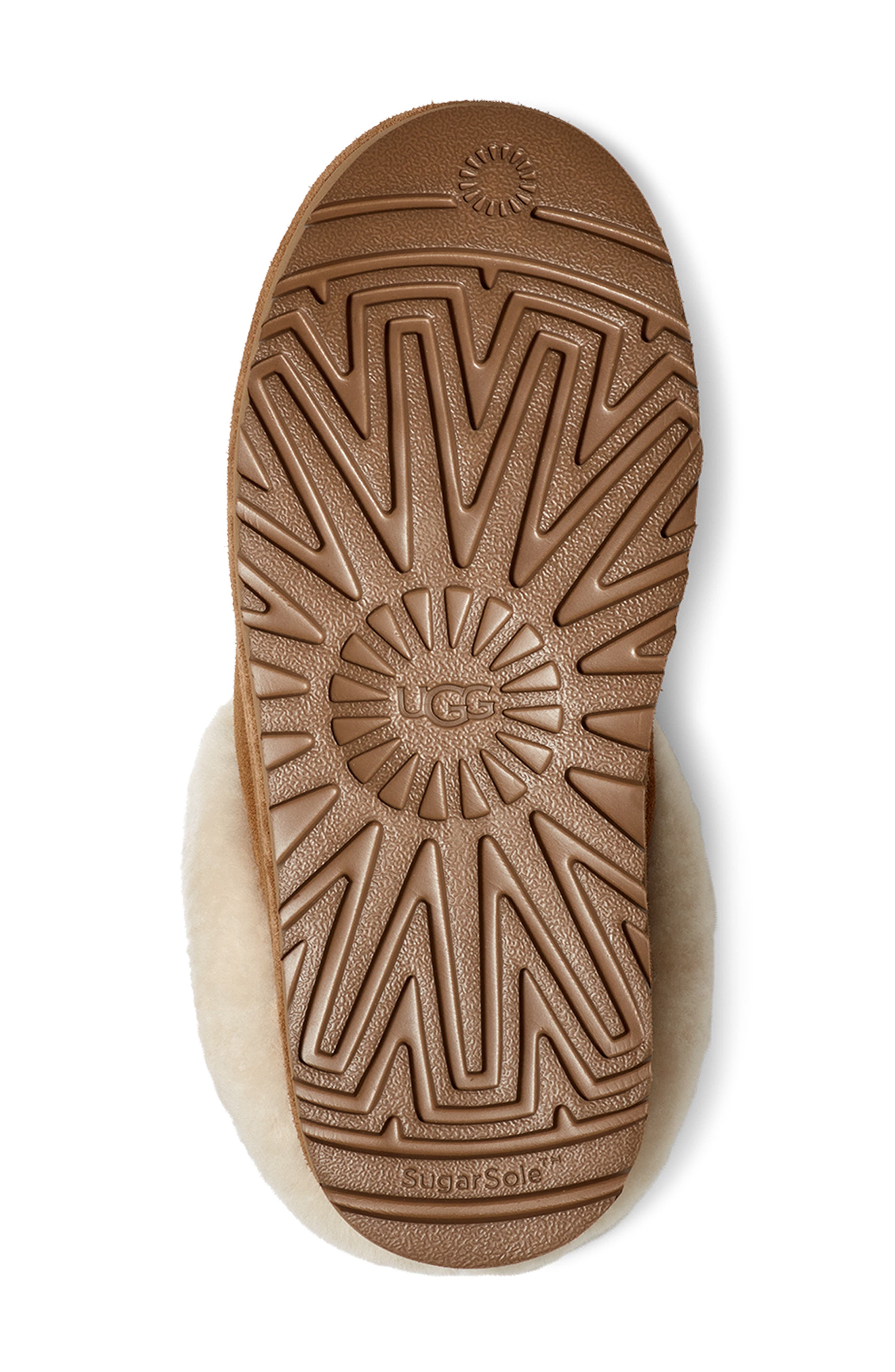 UGG<sup>®</sup> Tazzlita Genuine Shearling Trim Platform Slipper, Alternate, color, Che