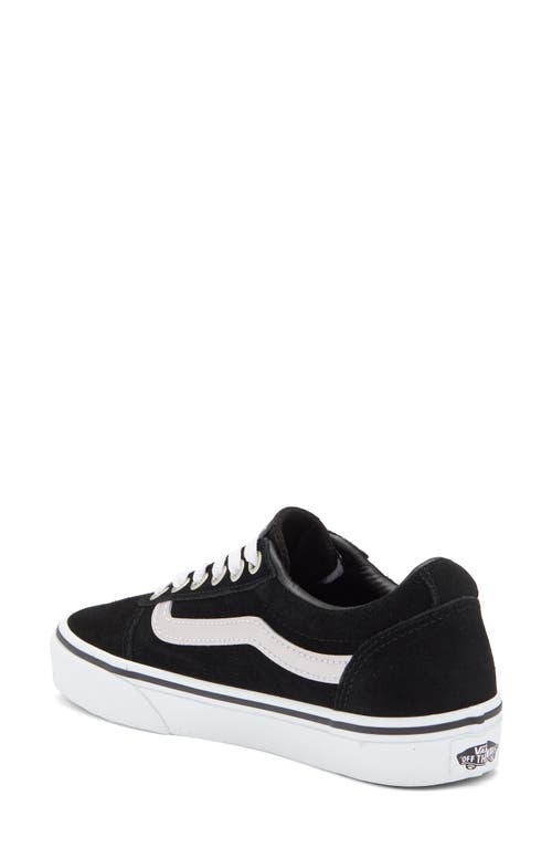 Vans Metallic Ward Sneaker In Metallic Sidestripe Black