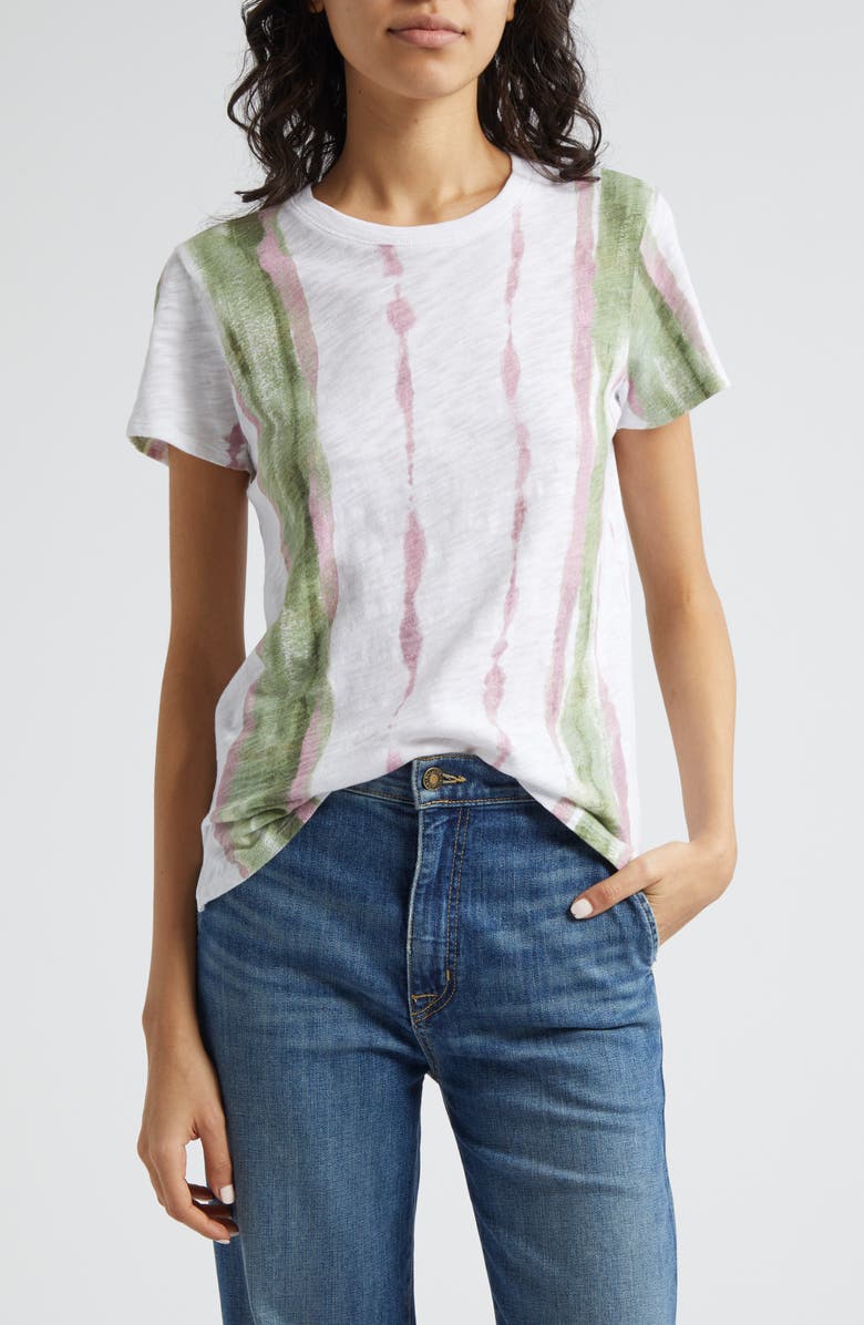 ATM Anthony Thomas Melillo Paintstroke Stripe Cotton T-Shirt, Main, color,