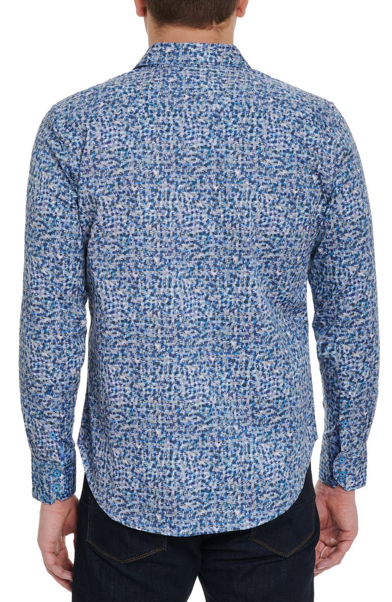 Robert Graham Labyrinth Button-Up Shirt, Alternate, color,