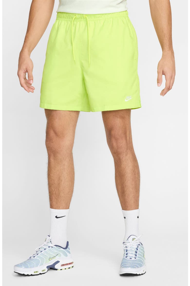Club Woven Flow Shorts, Main, color, 736 LTLMTW/WHITE