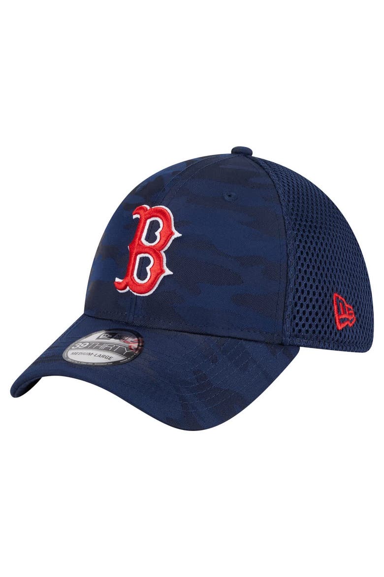 Men's New Era Navy Boston Red Sox Subtle Camo 39THIRTY Flex Hat, Main, color, Navy