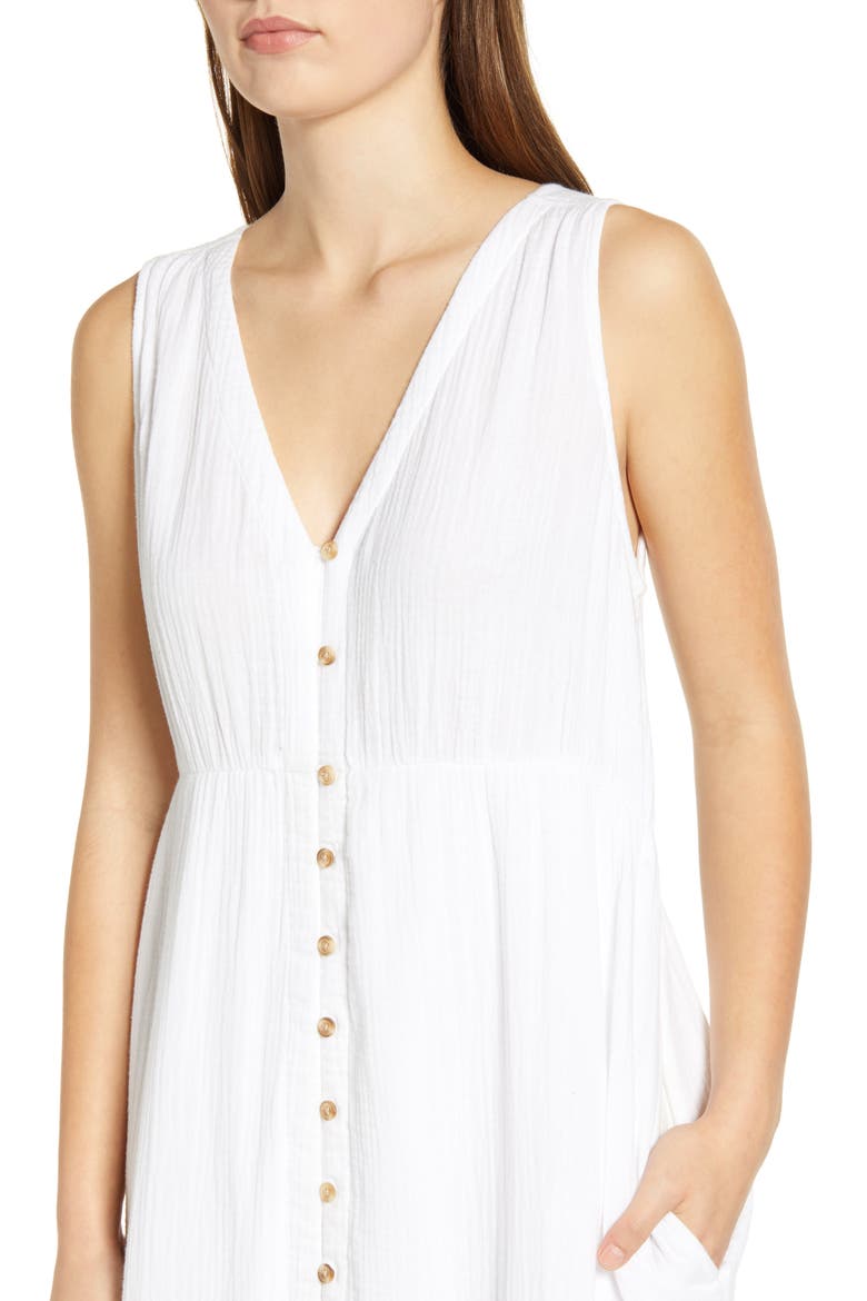 Lexa Crinkle Maxi Dress, Alternate, color, WHITE