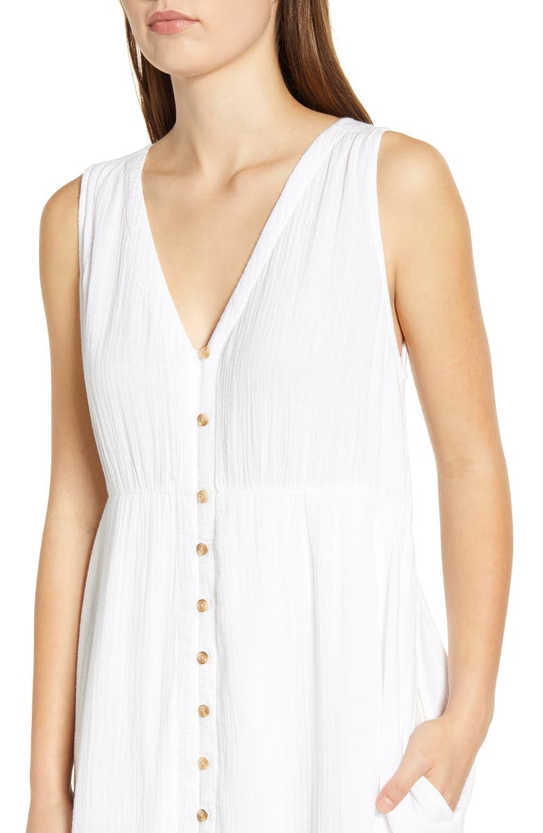 beachlunchlounge Lexa Crinkle Maxi Dress, Alternate, color,