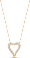 SHYMI Cutout Heart Pendant Necklace