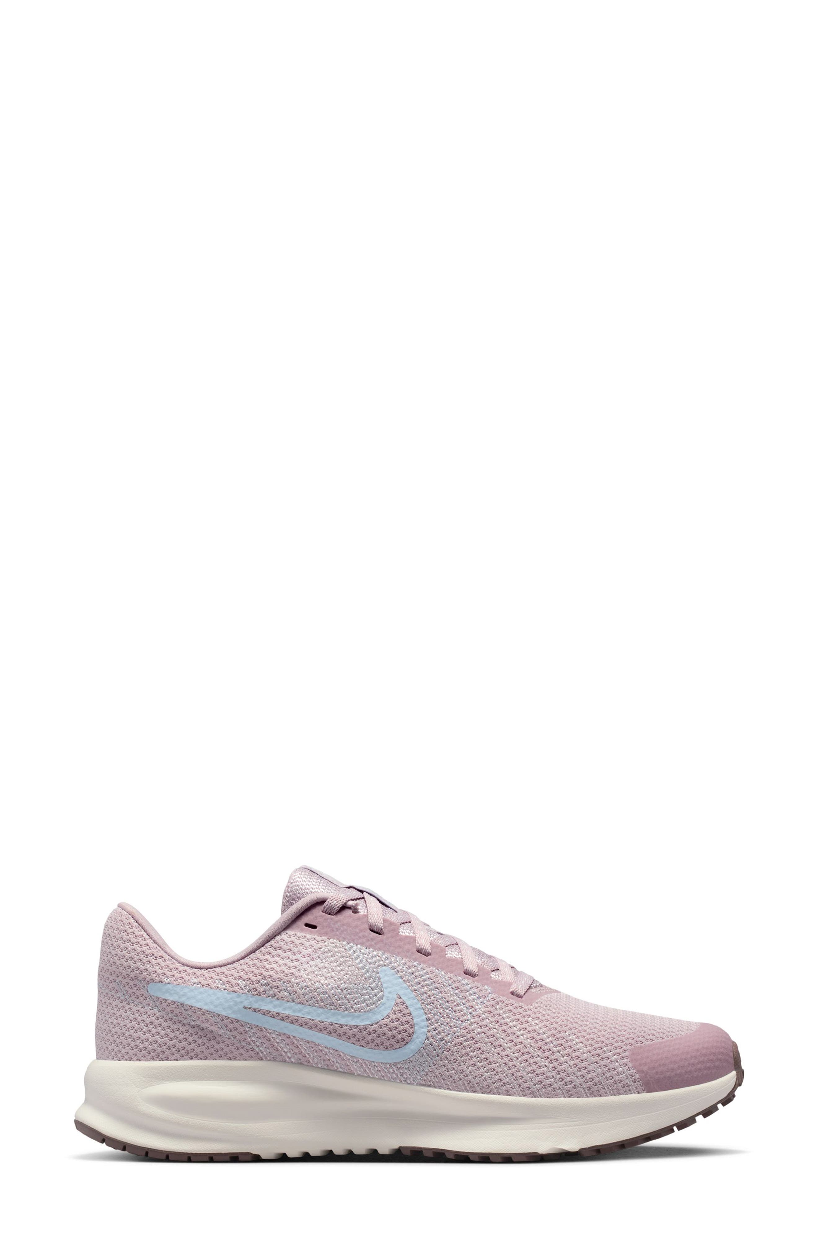 Run Defy Running Shoe, Alternate, color, PARTICLE ROSE/ BLUE/ SAIL