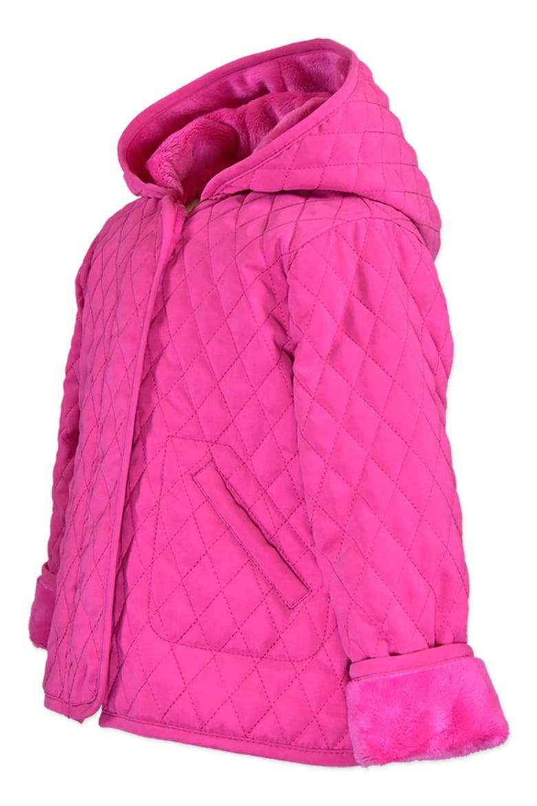 Barn Faux Fur Lined Hooded Jacket, Alternate, color, MAGENTA