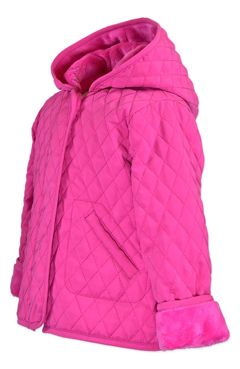 Widgeon Barn Faux Fur Lined Hooded Jacket, Alternate, color, Magenta
