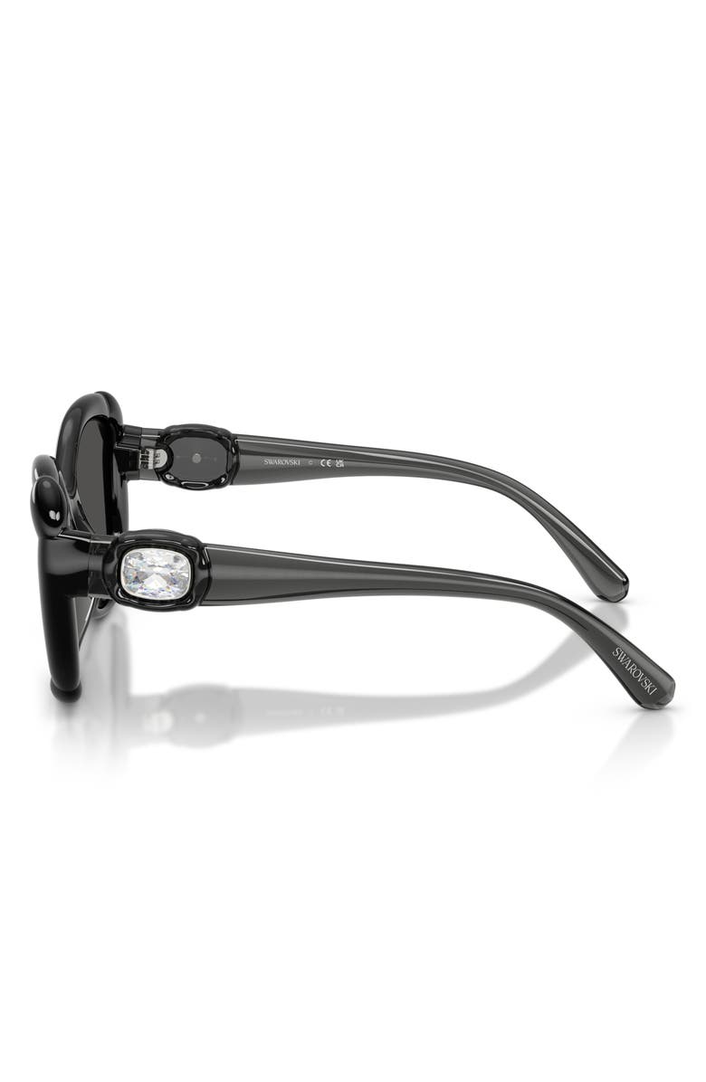 Swarovski 53mm Butterfly Sunglasses, Alternate, color,