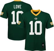 Outerstuff Youth Jordan Love Green Green Bay Packers Replica Player Jersey