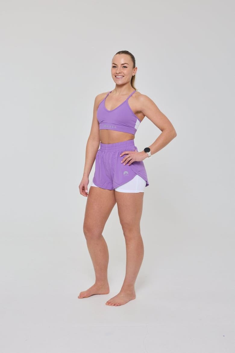 Elite 2 in 1 Running Shorts - Purple, Alternate, color, Purple