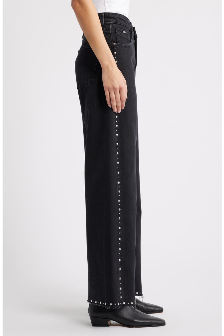 Rebecca Stud Seam Wide Leg Jeans, Alternate, color, STUDDED SMOKE DENIM