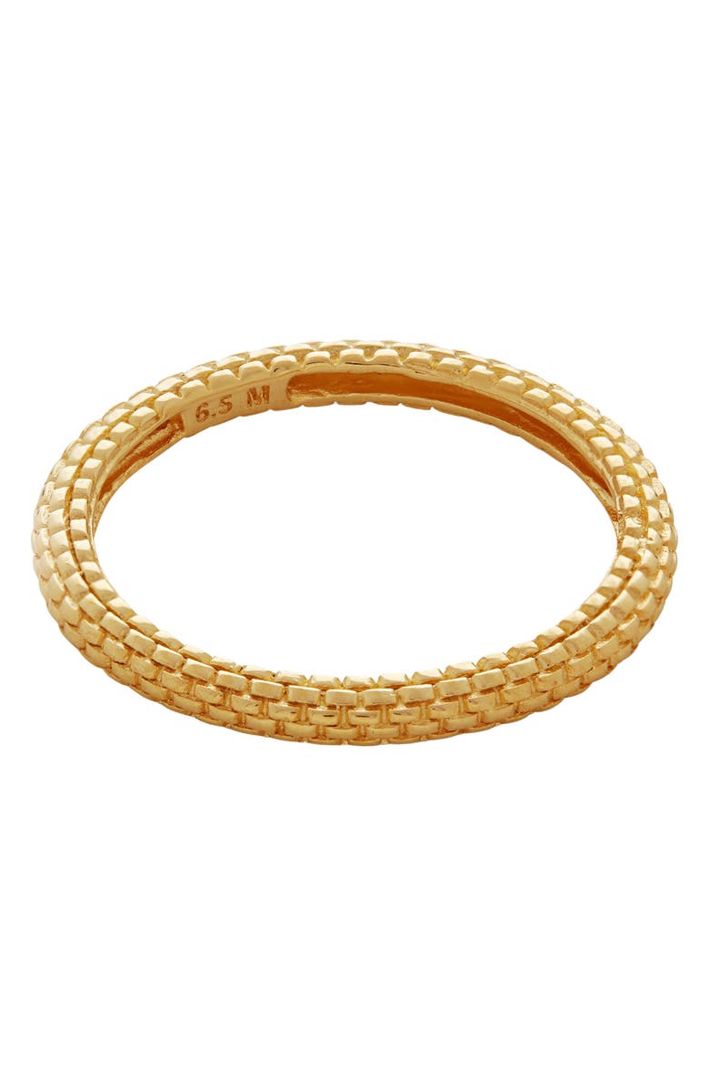 Monica Vinader Heirloom Stacking Ring, Main, color, 18K Gold Vermeil